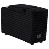 Collins Upholstered Modular Storage Console Black