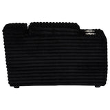 Collins Upholstered Modular Storage Console Black