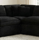 Collins Modular Corner Chair Black