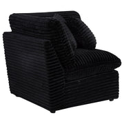 Tampa Furniture Outlet - Coaster - Collins Modular Corner Chair Black - 610360CRN