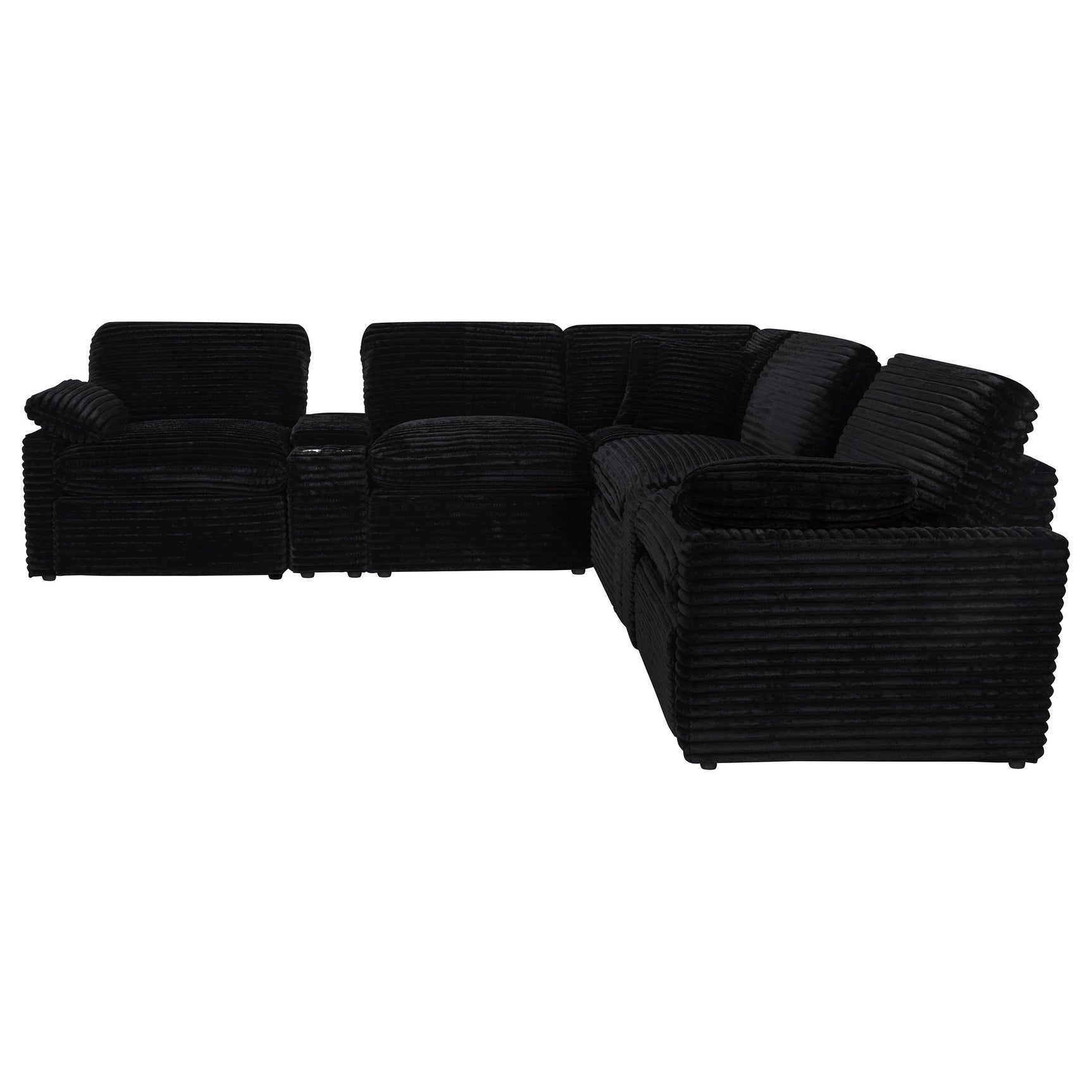 Collins 7-piece Modular Power Reclining Sectional Black
