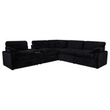 Collins 6-piece Modular Power Reclining Sectional Black