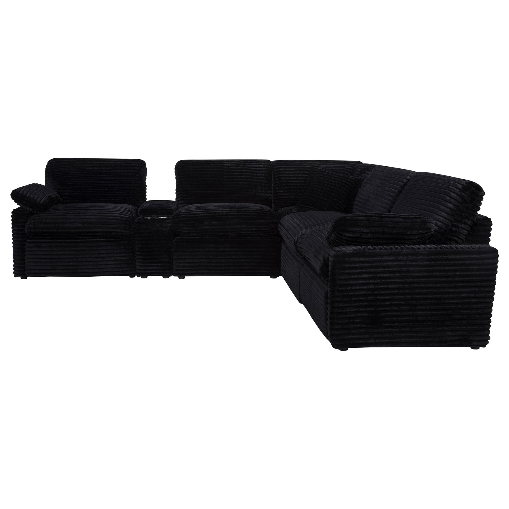 Collins 6-piece Modular Power Reclining Sectional Black