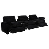 Collins 5-Piece Power Reclining Home Theater Seating Black