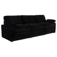 Tampa Furniture Outlet - Coaster - Collins Modular Power Sofa Black - 610361P