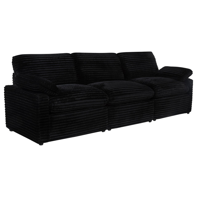 Tampa Furniture Outlet - Coaster - Collins Modular Power Sofa Black - 610361P