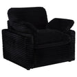 Tampa Furniture Outlet - Coaster - Collins Upholstered Power Recliner Chair Black - 610363P