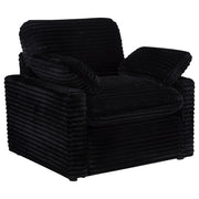 Tampa Furniture Outlet - Coaster - Collins Upholstered Power Recliner Chair Black - 610363P