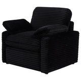 Collins Upholstered Power Recliner Chair Black