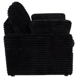 Collins Upholstered Power Recliner Chair Black