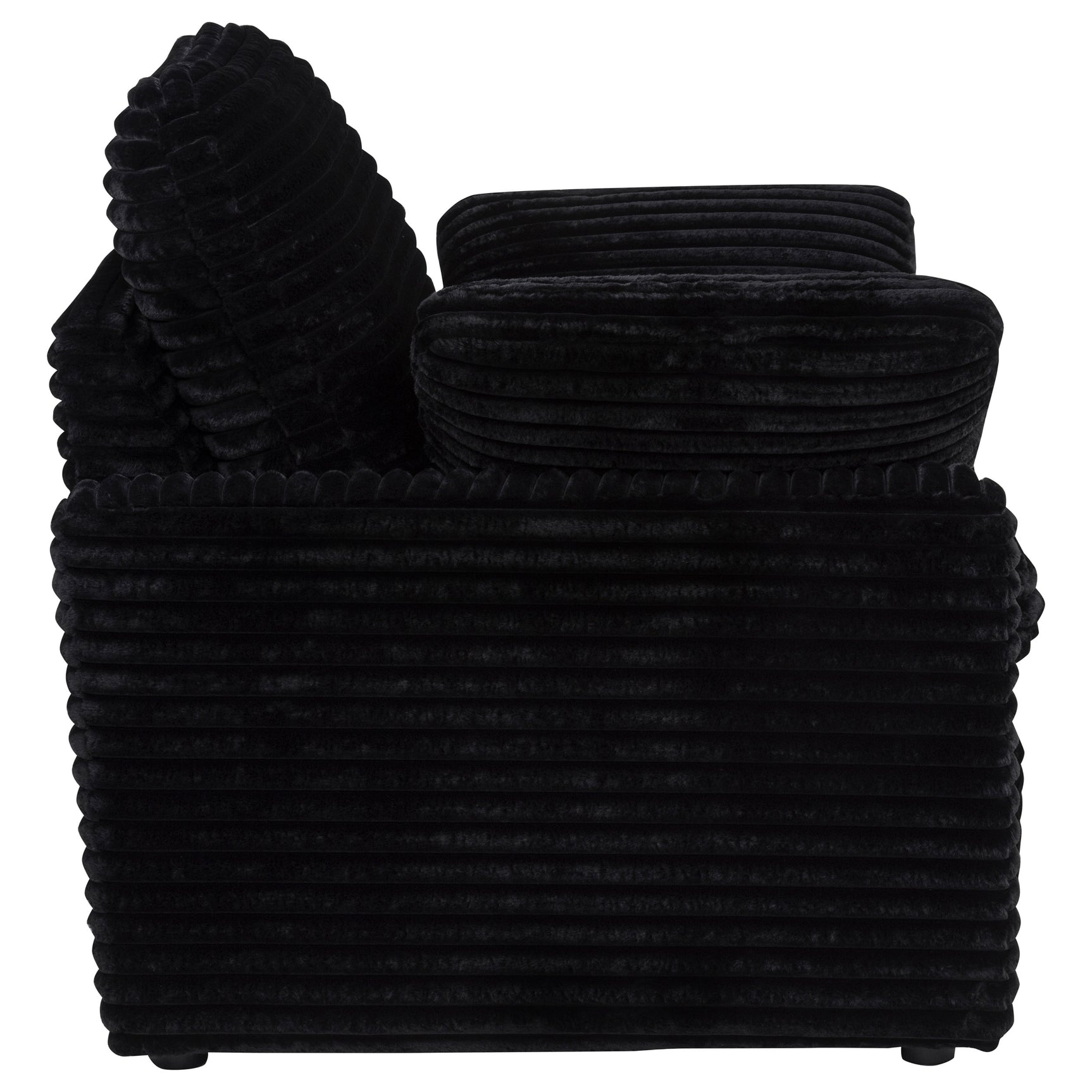 Collins Upholstered Power Recliner Chair Black