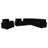 Collins Upholstered Power Recliner Chair Black