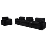 Collins Upholstered Power Recliner Chair Black