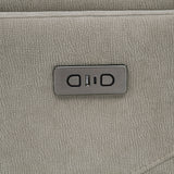 Adler Upholstered Power Swivel Glider Recliner Greige