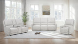 Tampa Furniture Outlet - Coaster - Sylmar 3-piece Chenille Power Reclining Sofa Set Dove Grey - 610521P-S3