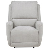 Sylmar Chenille Upholstered Power Recliner Dove Grey