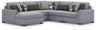Tampa Furniture Outlet - Ashley Furniture - Bealton Sectional - RAF 5-Piece Sectional with Chaise / Salt and Pepper - 61305S8