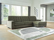 Tampa Furniture Outlet - Ashley Furniture - Caspian-Town Sectional - LAF 2-Piece Sectional with Chaise / Olive - PC61702S2