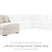 Tampa Furniture Outlet - Ashley Furniture - Chessington Sectional - LAF 3-Piece Sectional / Ivory - 61904S5