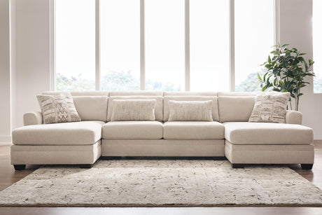Tampa Furniture Outlet - Ashley Furniture - Mandi Point Sectional - RAF 3-Piece Double Chaise Sectional - 62606S7