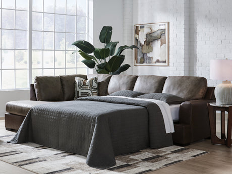 Tampa Furniture Outlet - Ashley Furniture - Castille Way Sectional - RAF 2-Piece Sleeper Sectional with Chaise - PC62703S4