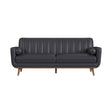 Horizon - Sofa With Wood Front And 2 Pillows - Tampa Furniture Outlet