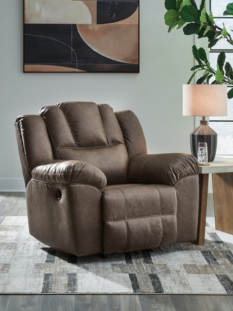 Tampa Furniture Outlet - Ashley Furniture - Lowilla Living Room - Rocker Recliner / Driftwood - PC6450625
