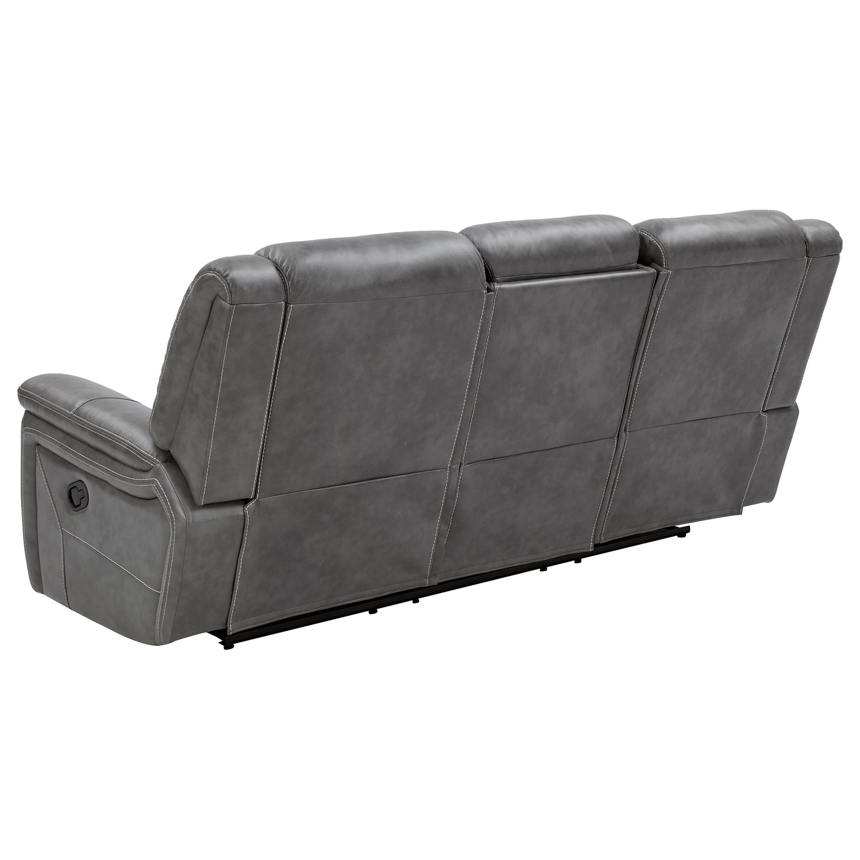 Conrad Upholstered Padded Arm Motion Sofa Grey - Tampa Furniture Outlet