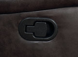Greer Upholstered Motion Reclining Loveseat Brown - Tampa Furniture Outlet