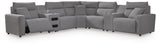 Tampa Furniture Outlet - Ashley Furniture - Modmax II 7-Piece Power Reclining Sectional with Audio Consoles - 7-Piece Power Reclining Sectional with Audio Consoles - 65906S48