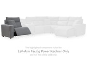 Tampa Furniture Outlet - Ashley Furniture - ModMax II Sectional - LAF Zero Wall Power Recliner / Salt and Pepper - 6590658