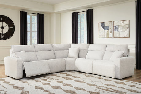 Tampa Furniture Outlet - Ashley Furniture - ModMax II Sectional - 5-Piece Power Reclining Sectional / Stone - 65907S8
