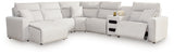 Tampa Furniture Outlet - Ashley Furniture - ModMax II Sectional - 6-Piece Reclining Sectional with Chaise and Audio Console / Stone - 65907S29