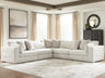Tampa Furniture Outlet - Ashley Furniture - Ashbourne Estate Sectional - RAF 5-Piece Sectional - PC66004S17