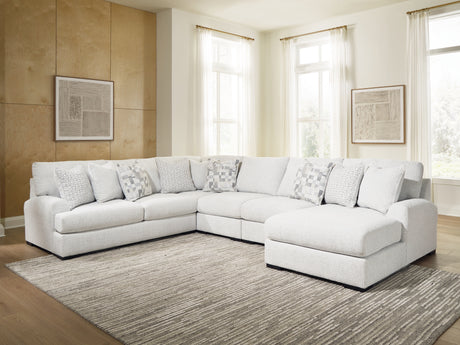 Tampa Furniture Outlet - Ashley Furniture - Misty-Lakes 5-Piece Sectional with Chaise - 5-Piece Sectional with Chaise - PC66906S11