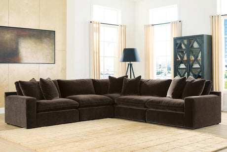 Tampa Furniture Outlet - Ashley Furniture - Maxton Heights Sectional - RAF 5-Piece Sectional - 67807S4