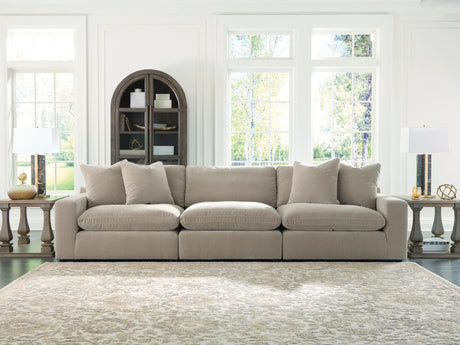 Tampa Furniture Outlet - Ashley Furniture - Maxton Heights Sectional - RAF 3-Piece Sectional Sofa / Pebble - 67808S2