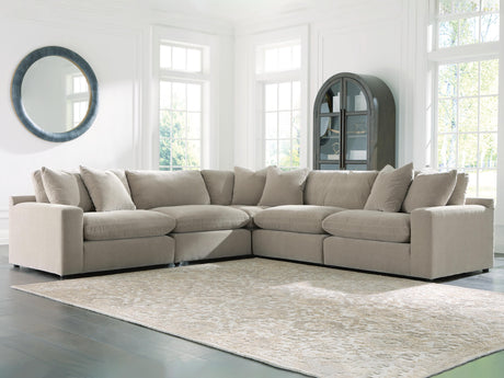 Tampa Furniture Outlet - Ashley Furniture - Maxton Heights Sectional - RAF 5-Piece Sectional / Pebble - 67808S4