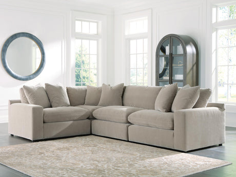 Tampa Furniture Outlet - Ashley Furniture - Maxton Heights Sectional - RAF 4-Piece Sectional / Pebble - 67808S3