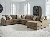 Tampa Furniture Outlet - Ashley Furniture - Camellia-Court Sectional - RAF 6-Piece Sectional with Chaise / Coffee - 68207S15