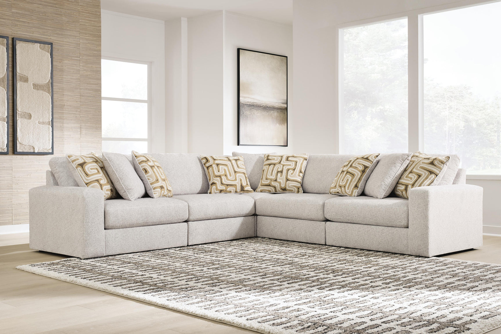 Tampa Furniture Outlet - Ashley Furniture - Kestrie 5-Piece Sectional - 5-Piece Sectional - PC68706S17