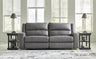 Tampa Furniture Outlet - Ashley Furniture - Brixworth Living Room - 2 Seat Reclining Sofa / Slate - 6910681