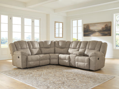 Tampa Furniture Outlet - Ashley Furniture - Pearce-Pike Sectional - 3-Piece Reclining Sectional with Console - PC69205S2