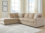 Tampa Furniture Outlet - Ashley Furniture - Bridgepoint Sectional - RAF 2-Piece Sectional with Chaise / Almond - PC69507S2