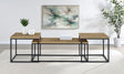 Tampa Furniture Outlet - Coaster - Straden 3-piece Engineered Wood Coffee Table Set Mango and Black - 700144