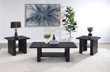 Rodez 3-piece Engineered Wood Coffee Table Set Black - Tampa Furniture Outlet