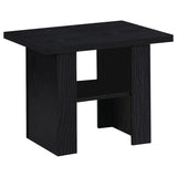 Rodez 3-piece Engineered Wood Coffee Table Set Black - Tampa Furniture Outlet