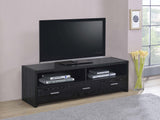 Alton 3-drawer Engineered Wood 61-inch TV Stand Black Oak - Tampa Furniture Outlet