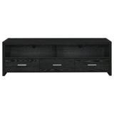 Alton 3-drawer Engineered Wood 61-inch TV Stand Black Oak - Tampa Furniture Outlet