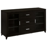 Lewes 4-piece 60-inch TV Entertainment Center Cappuccino - Tampa Furniture Outlet